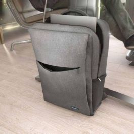 Aisens Mochila para Portátil de 17" Gris, Diseño Multifuncional con Compartimento Acolchado