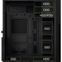 COOLBOX Caja PC Semitorre ATX A780 con Fuente 650W 85+, USB-C, Negra - COO-PCA780-3