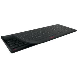 Cherry STREAM PROTECT Keyboard Corded US-Layout - Teclado con cable, diseño USA, negro