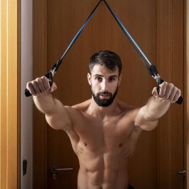 Set de Bandas de Resistencia con Accesorios y Guía de Ejercicios Rebainer InnovaGoods 5 Unidades