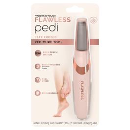 Finishing Touch Flawless Pedi - Escofina eléctrica recargable para pies - Removedor de callos - Experiencia de pedicura en el hogar