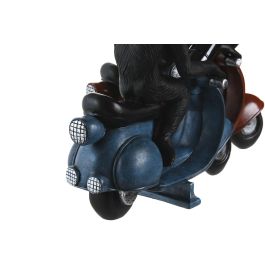 DKD Home Decor Lámpara Sobremesa Moderno Azul Rojo 24.5 x 10 x 23.5 cm (2 Unidades)