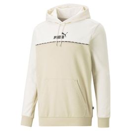 Sudadera con Capucha Hombre Puma Essentials Block X Tape Beige