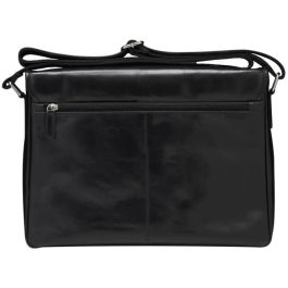 dbramante1928 MARSELISBORG-14IN-BLACK (2ND) Bandolera para portátil de 14 pulgadas, Cuero de grano entero, Negra, Unisex, Resistente al polvo y rayones