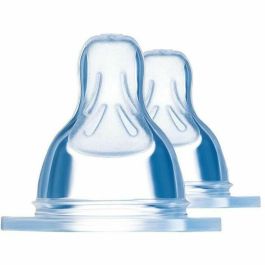 MAM Tetina Anatómica para Biberón de Silicona Flujo Rápido Nivel 3 Pack 2 Unidades Transparente Diseño Succión Natural Similar Seno Precio: 21.88999989. SKU: S7101776