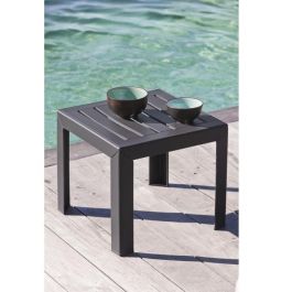 Mesa de centro - GROSFILLEX - Miami - Antracita - 40x40 - Resina Mesa de centro - GROSFILLEX - Miami - Antracita - 40x40 - Resina