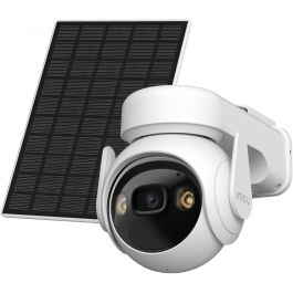 Imou Cell PT Lite Kit de 2 Cámaras de Seguridad Exterior con Panel Solar, 3MP Inalámbrica IP66, PIR, Auto-seguimiento, Visión Nocturna, Audio, 107º, Blanco