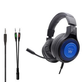 Auriculares con Micrófono Gaming Ewent PL3322 Negro/Azul Precio: 24.89999952. SKU: S0231333