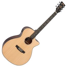 Vintage Guitarra Acústica Eléctrica Grand Cw A/E Tapa Abeto Macizo - Natural Precio: 213.50000001. SKU: B1DCM7LT47
