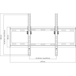 ONE FOR ALL WM2621 - Soporte de pared con ajuste de inclinación de 15 ° para TV de 32 a 84 (81 a 213 cm) - Negro