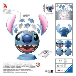 Ravensburger Puzzle 3D 72 piezas de Stitch con Orejas, Figura de 17.5 cm, Multilingüe (Español, Inglés, Francés, Alemán, Italiano)