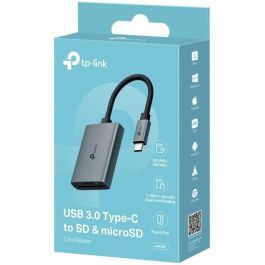TP-Link UA430C Hub Adaptador USB-C a Lector de Tarjetas SD y MicroSD (TransFlash) USB 3.0 Gris