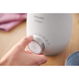 Philips Avent SCF358 / 00 Calentador de biberones eléctrico con tecnología baño maría, calienta en 3 minutos, descongelación y apagado automático