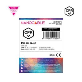 Nanocable Bobina Cable de Red CAT.7 LSZH SFTP PIMF AWG23, 10GBase-T, 600 MHz, PoE, 100 m, Naranja, Ref. 10.20.1700-100