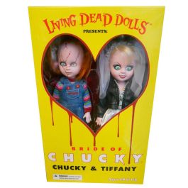 MEZCO TOYZ Muñecos Living Dead Dolls Chucky y Tiffany Set de 2, 25cm, articulados, PVC con ropa de tela Precio: 108.49999941. SKU: B152H8H6VN