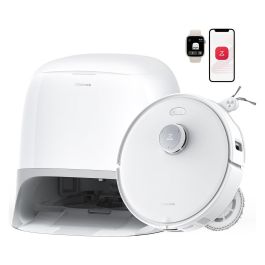 Roborock Qrevo Curv 5A1 Robot Aspirador y Fregador con Estación Base Multifunción Sin Bolsa, Color Negro y Blanco Precio: 810.89999969. SKU: B1D98M9R6Y