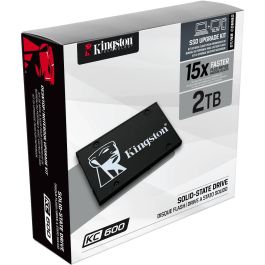 Kingston KC600 SKC600/2048G Disco SSD 2TB SATA III 2.5" Velocidad 550/520 MB/s, Cifrado AES 256 bits