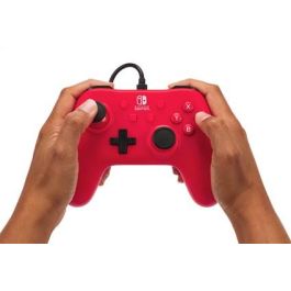 Mando Con Cable Nintendo Switch Raspberry Red POWER A NSGP0142-01