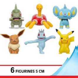 Pack 6 Figuras Pokémon - BANDAI - JW3614 - 5 cm - Batallas Pokémon Pack 6 Figuras Pokémon - BANDAI - JW3614 - 5 cm - Batallas Pokémon