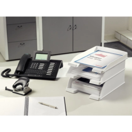 Leitz Bandeja Portadocumentos Plus Jumbo Opaca Negro 257x357x103 mm