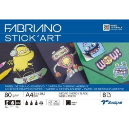 Laminas Dibujo Fabriano Adhesivas Stick Art A4 80G Negro Paquete De 8 Precio: 4.90000027. SKU: B16CYXBM3L