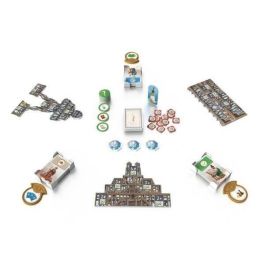 Asmodee 7 Maravillas de los Arquitectos: Expansión Medallas (Ex) | Incluye Coliseo de Roma, Zigurát de Ur, Tokens y Objetivos