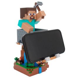 EXQUISITE GAMING Cable Guy Steve Minecraft Soporte Universal para Mandos y Smartphones 20cm Compatible PlayStation Xbox iPhone