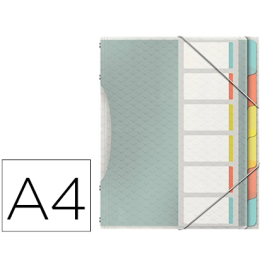 Carpeta Clasificadora Esselte Colour Breeze A4 Pp 6 Separad.Con Goma Surtido (Set de 3) Precio: 26.59000047. SKU: B1JVXLZ3V8