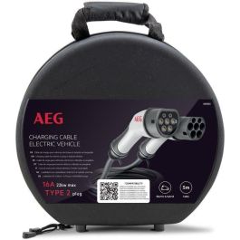 AEG 5123 Cable de Carga para Vehículos Eléctricos e Híbridos Enchufables, 16A, 5m, Trifásico 480V AC