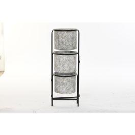 DKD Home Decor Macetero Gris Metal Desmontable 25 x 81 x 82 cm