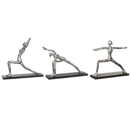 DKD Home Decor Figura Indio Yoga Plateado Negro 10 x 35 x 33 cm (3 Unidades) Precio: 83.68999969. SKU: S3043192