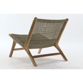 DKD Home Decor Butaca Boho Marron Natural Teca Ratan 80 x 68 x 65 cm