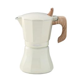 Cafetera petra crema de aluminio de 9 taza