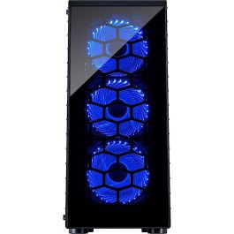 Inter-Tech CXC2 Blue Midi Torre Sin Fuente de Alimentación