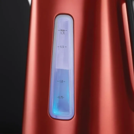 Russell Hobbs 23210-70 Hervidor Luna 1.7L Rojo Solar con Iluminación Azul y Zonas de Ebullición Rápida
