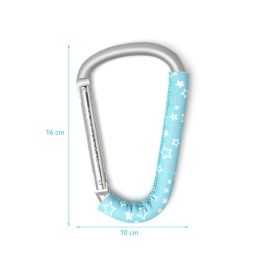 Mosquetón Azul Estrellas