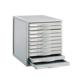Archivo 2000 8211c Fichero Cajones Sobremesa 11 Cajones 356x316x362 mm Gris 100% Reciclado