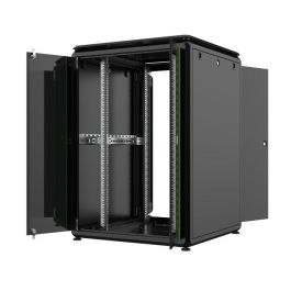 Lanview 19" 22U Rack Cabinet para Servidor y Cableado 800x800mm con Puerta de Cristal y Trasera Metálica