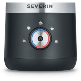 Severin SM 3588 Espumador de Leche Eléctrico Portátil, Caliente y Fría, 150ml Espuma / 300ml Calentar, Acero Inoxidable