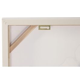 DKD Home Decor Cuadro Shabby Blanco Beige 5 x 82 x 82 cm (2 Unidades)