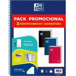 Oxford Cuaderno School Europeanbook 1 cLassic Write&Erase 80H A4 5x5 T-Extradura C-Surtidos Pack Promocional 3 Ud Precio: 10.50000006. SKU: B1GG5D9BJP