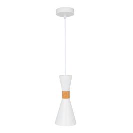 Lámpara Colgante Metal y Madera Gracelyn SKD-P138-B Cable Regulable