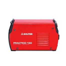 Solter Práctico 130 Soldador Inverter de 130A, Maletín de Aluminio, Cepillo-Piqueta, Pantalla de Mano, Tig por Raspado, Regulación Digital