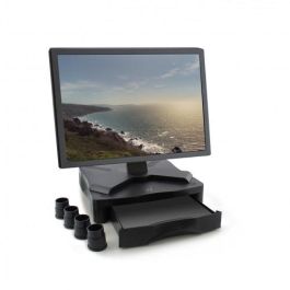Ewent Ew1280 Elevador Soporte Monitor hasta 27 kg con Cajón A4 y Sistema de Cableado
