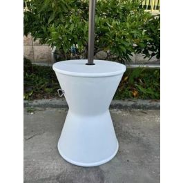 DKD Home Decor Base Parasol Simil Travertine Neoclasico 46 x 61 x 46 cm Fibra Vidrio