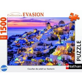 Ravensburger 12001532 Puzzle 1500 piezas Atardecer en Santorini, Adultos y niños +14 años, Colección Evasion