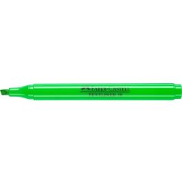 FABER-CASTELL 157763. Rotulador Textmarker Textliner 38 verde con tinta a base de agua, cuerpo de polipropileno (PP).