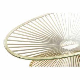 DKD Home Decor Mesa Centro Moderna Dorada de Acero y Cristal, Desmontable. Medidas: Largo 66 x Ancho 138 x Alto 46 cm. DKD Home Decor Mesa Centro Moderna Dorada de Acero y Cristal, Desmontable. Medidas: Largo 66 x Ancho 138 x Alto 46 cm.