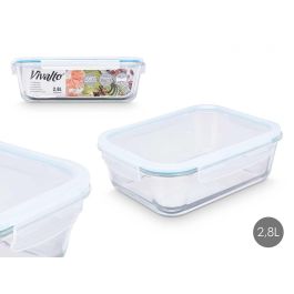 Fiambrera Borosilicato Hermetica 2800Ml Vivalto 28X9CM (6 Unidades) Precio: 50.58999957. SKU: B17EB2MBA4