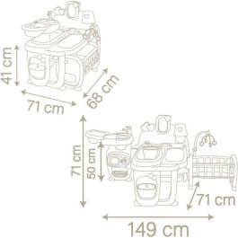 Smoby Casa de los Bebés Baby Nurse con 3 Áreas de Juego, para Muñecos de hasta 42cm, Dimensiones 149x71x71cm, Edad +3 Años Smoby Casa de los Bebés Baby Nurse con 3 Áreas de Juego, para Muñecos de hasta 42cm, Dimensiones 149x71x71cm, Edad +3 Años